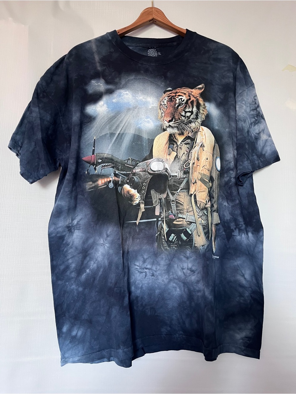 The Mountain Black Graphic Logo Tee